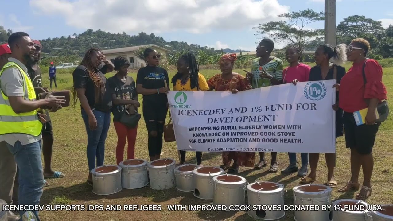 ICENECDEV SUPPORTS IDPS AND REFUGEES WITH IMPROVED COOK STOVES DONATED BY 1% FUND USA