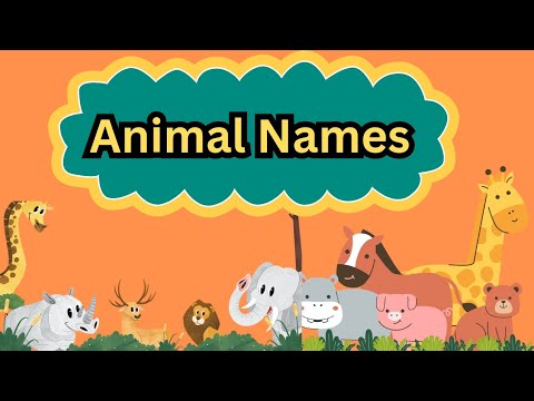 Animals Names | Toddlers Learning Poem | Animals | Animals Sounds | Learning Poem for kids