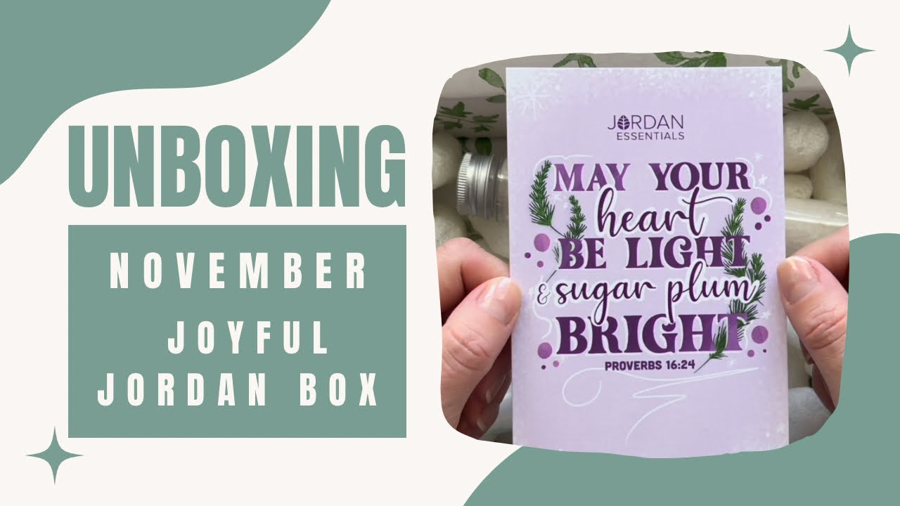 November Joyful Jordan Box | Jordan Essentials | Made In USA Clutter-Free Gifts