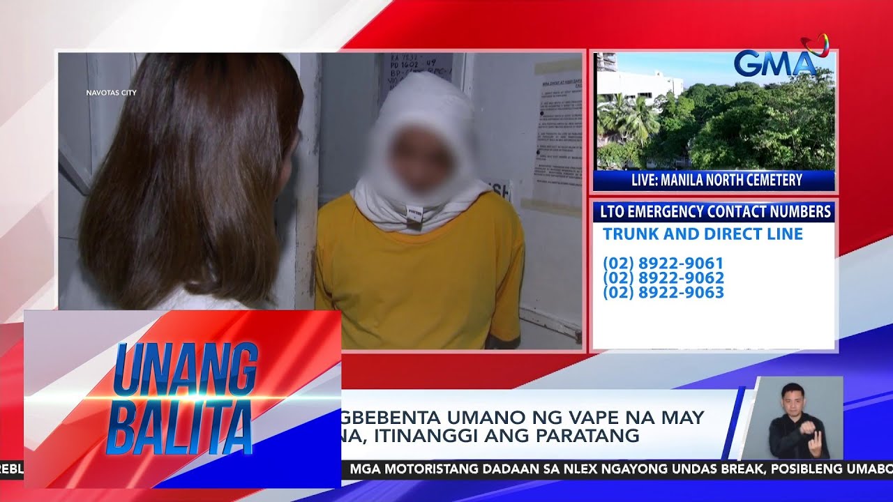 Lalaking nagbebenta umano ng vape na may liquid marijuana sa Navotas City, arestado | Unang Balita