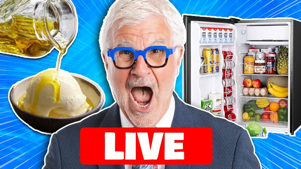 Dr. Gundry Raids Your Refrigerator Live + Olive Oil Ice Cream?!