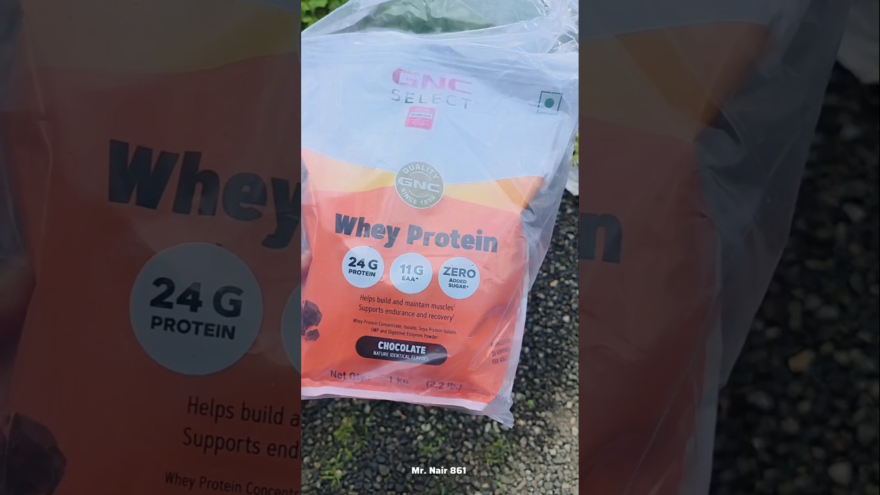 GNC Select |24g Protein | Formulated in USA Whey Protein 1 Kg Chocolate | Unboxing | Mr. Nair 861