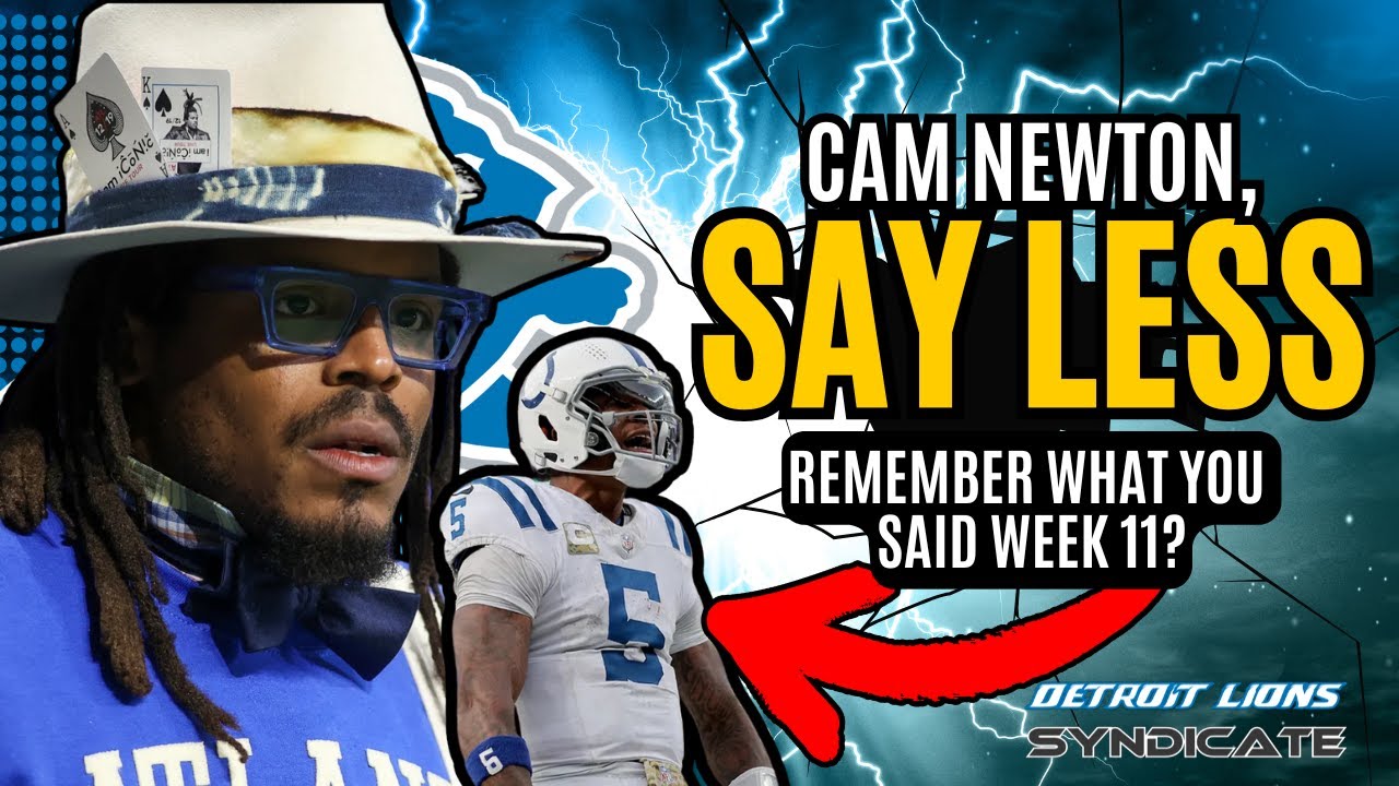 Cam Newton With ANOTHER Bad Take About The Detroit Lions!