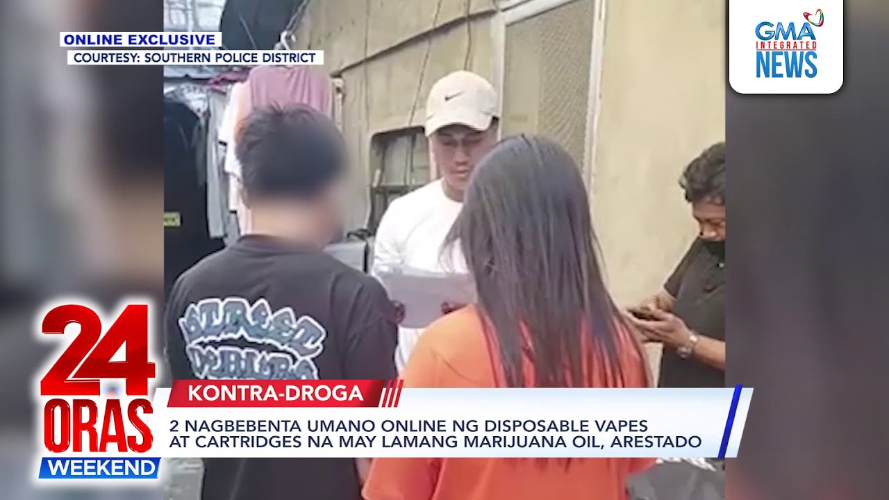 Online Exclusive: 2 nagbebenta umano online ng disposable vapes at cartridges… | 24 Oras Weekend