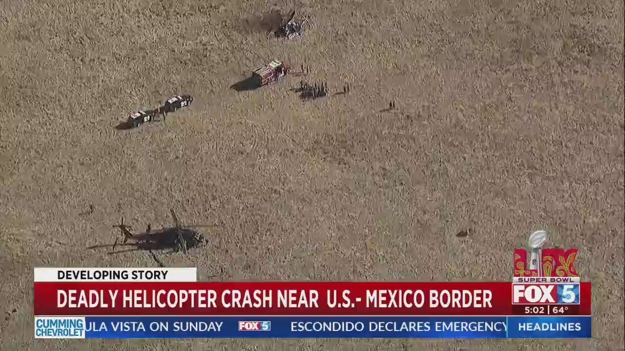 Investigation underway after deadly helicopter crash near border in San Diego County